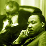 Lyndon Johnson & Martin Luther King Jr.